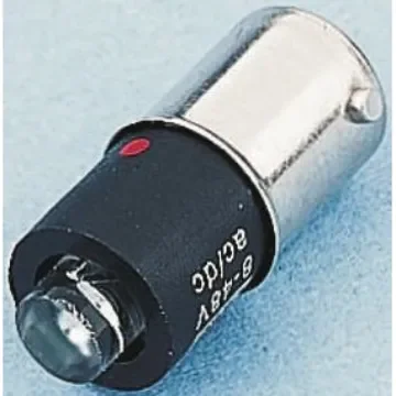 Marl Green LED Indicator Lamp, 8-48V ac/dc, BA9s Base, 4.9mm Diameter, 23000mcd - 255-532-64-38 product image
