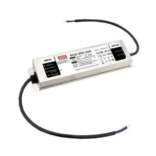 MEAN WELL LED Driver, 24V Output, 200W Output, 8.4A Output, Constant Current / Constant Voltage - ELG-200-24DA product image