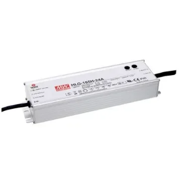 MEAN WELL LED Driver, 48V Output, 185W Output, 3.9A Output, Constant Current / Constant Voltage - HLG-185H-48 product image