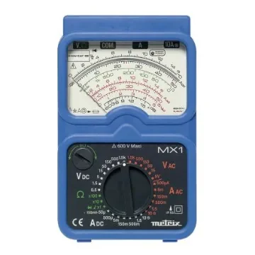 Metrix MX 1 Handheld Analogue Multimeter, 10A ac Max - MX0001-M product image