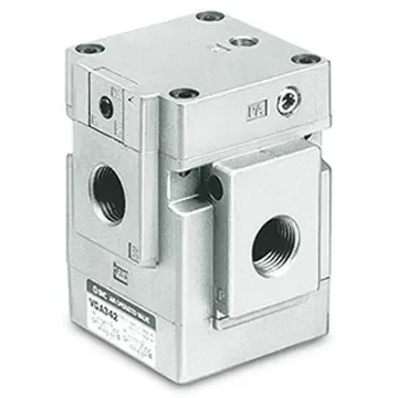 SMC 3 Port Air Operated Valve Pneumatic Solenoid Valve - Air G 1/2 EVGA Series - EVGA342-04FA product image
