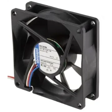 ebm-papst 8400 N Series Axial Fan, 12 V dc, DC Operation, 78m³/h, 2.2W, 80 x 80 x 25mm - 8412 N/2GH-214 product image