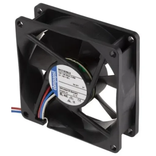 ebm-papst 8400 N Series Axial Fan, 12 V dc, DC Operation, 20m³/h, 350mW, 80 x 80 x 25mm - 8412N/2GLLE-451 product image