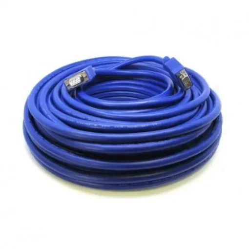 Van Damme Male VGA to Female VGA Cable, 30m Blue - 104-230-130 product image
