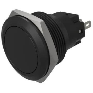EAO Series 82 Series Push Button Switch, Momentary, Flush Mount, 22mm Cutout, SPST, SPST, IP65, IP67 - 82-6951.1000 product image