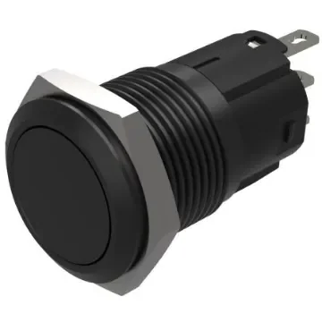 EAO Series 82 Series Push Button Switch, Momentary, Flush Mount, 16mm Cutout, SPST, SPST, IP65, IP67 - 82-4951.1000 product image