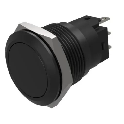 EAO Series 82 Series Push Button Switch, Maintained, Flush Mount, 19mm Cutout, SPST, SPST, IP65, IP67 - 82-5951.2000 product image