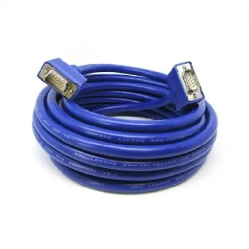 Van Damme Male VGA to Male VGA Cable, 10m Blue - 104-240-210 product image