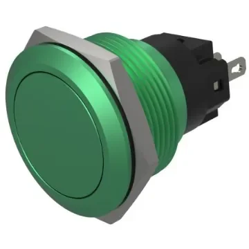EAO Series 82 Series Illuminated Push Button Switch, Momentary, Flush Mount, 22mm Cutout, SPST, SPST, IP65, IP67 - 82-6851.1000 product image