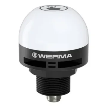 Werma MC55 Series Multicolour Flashing Beacon, 24 V, Built -In-Mount, LED Bulb, IP65, IP69K - 24017055 product image
