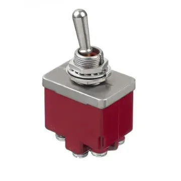 APEM Toggle Switch, Panel Mount, On-On, DPST, Screw Terminal, 28V - CT46-001N022 product image