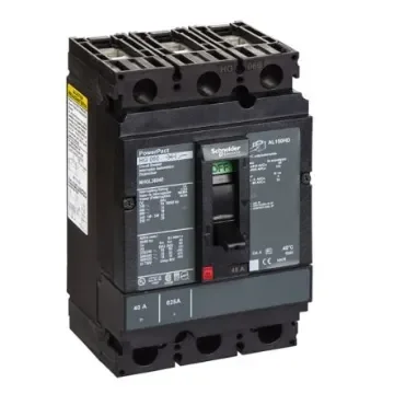 Schneider Electric, PowerPact MCCB 3P 10A, Breaking Capacity 18 kA, DIN Rail Mount - NHGL36040 product image