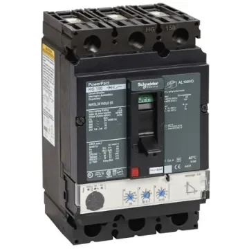 Schneider Electric, PowerPact MCCB 3P 60A, Breaking Capacity 25 kA, DIN Rail Mount - NHJL36060U31X product image