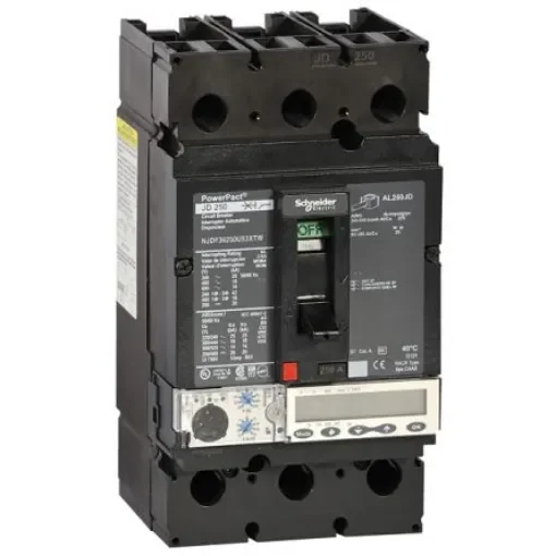 Schneider Electric, PowerPact MCCB 3P 250A, Breaking Capacity 18 kA, DIN Rail Mount - NJGF36250U53XTW product image