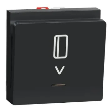 Schneider Electric Anthracite Rocker Light Switch, 2 Way, 1 Gang, New Unica - NU328354 product image