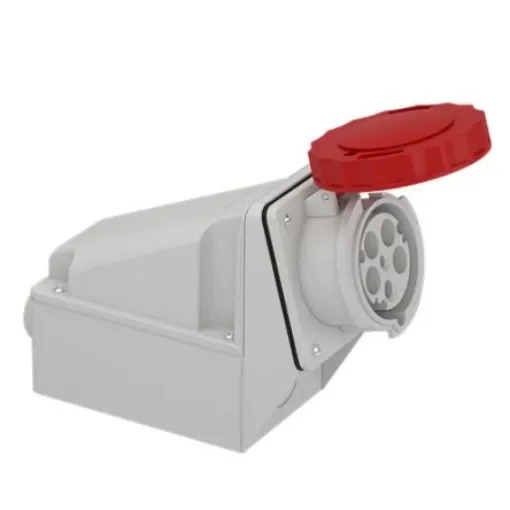 Schneider Electric, 81183 IP67 Red Wall Mount 2P Industrial Power Socket, Rated At 125A, 690 V ac,With Phase Inverter product image