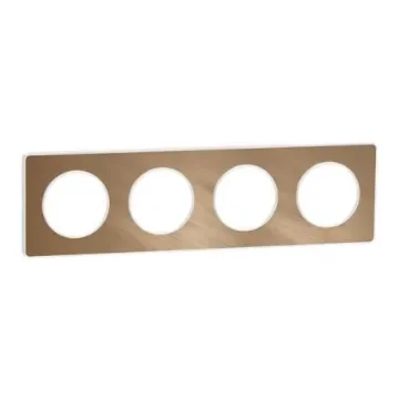 Schneider Electric Bronze 4 Gang Cover Plate - S520808L product image