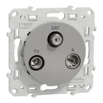 Schneider Electric S530 Grey, White Plug Socket - S530461 product image