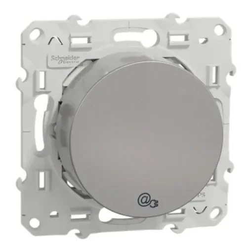 Schneider Electric Odace Series Socket RJ45 Connector, Flush Mount Straight 1 Port - S530490 product image