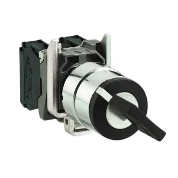 Schneider Electric Key Switch Selector Switch - (SPST) 22.5mm Cutout Diameter 2 Positions - XB4BG2320 product image