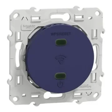 Screw Terminal Blue Wall Plate Module, Flush Mount - S550465 product image