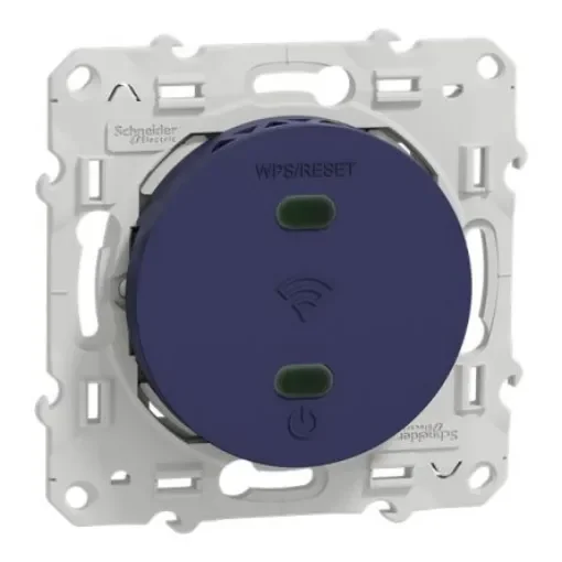 Screw Terminal Blue Wall Plate Module, Flush Mount - S550465 product image