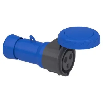 Schneider Electric, PKF32M723 IP67 Grey Wall Mount 2P + E Industrial Power Socket, Rated At 32A, 220 V,With Phase product image