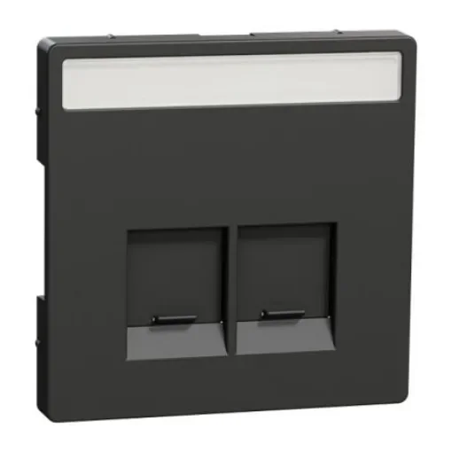 Schneider Electric Anthracite 2 Gang Cover Plate - MTN4574-6034 product image