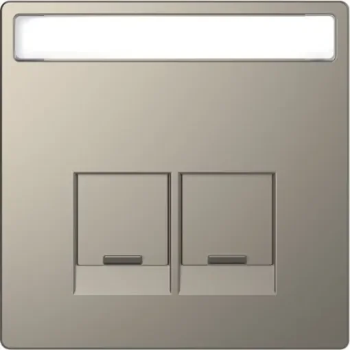 Schneider Electric Nickel 2 Gang Cover Plate - MTN4574-6050 product image