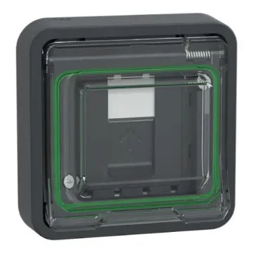 Schneider Electric Mureva Series Socket RJ45 Socket, Flush Mount, Cat6a, S/FTP Shield Straight 1 Port 8 -Way - MUR35038 product image