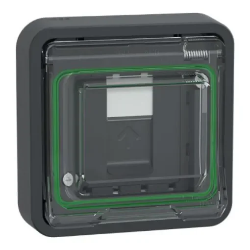 Schneider Electric Mureva Series Socket RJ45 Socket, Flush Mount, Cat6a, S/FTP Shield Straight 1 Port 8 -Way - MUR35038 product image