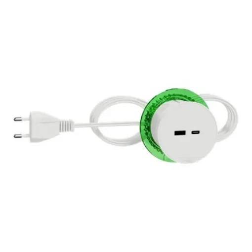 Schneider Electric 2m 2 Socket USB A Extension Lead Open Reel, 5 V, IP44 - INS44008 product image