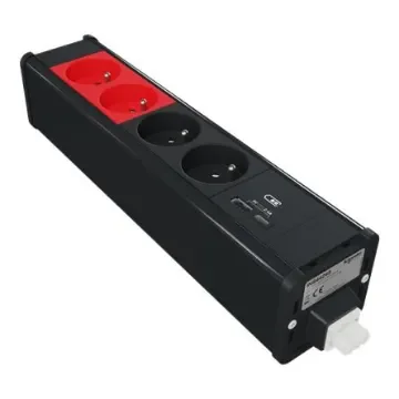 Schneider Electric 4 Socket USB A Extension Lead Open Reel, 250 V, IP44 - INS44249 product image