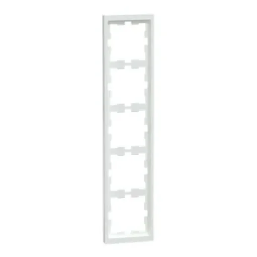 Schneider Electric White 5 Gang Frame - MTN4050-6535 product image