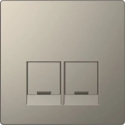 Schneider Electric Nickel 2 Gang Cover Plate - MTN4572-6050 product image