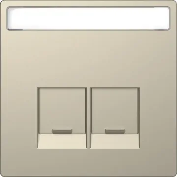 Schneider Electric Brown 2 Gang Cover Plate - MTN4574-6033 product image