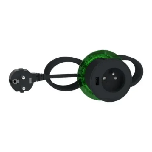 Schneider Electric 2m 4 Socket USB A Extension Lead Open Reel, 230 V, IP44 - INS44007 product image