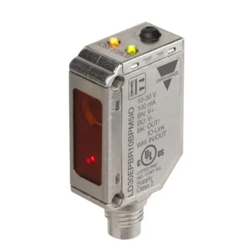 Carlo Gavazzi Through Beam Photoelectric Sensor, Rectangular Sensor, 100 mm Detection Range IO-LINK - LD30EPBR10BPM5IO product image