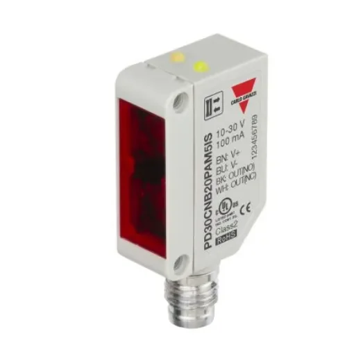 Carlo Gavazzi Diffuse-Reflective Photoelectric Sensor, Rectangular Sensor, 200 mm Detection Range - PD30CNB20PAM5IS product image