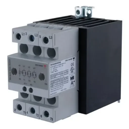 Carlo Gavazzi RGC Series Solid State Relay, 30 A Load, DIN Rail Mount, 660 V ac/dc Load, 190 V ac/dc Control - RGC3A60A30KGE product image