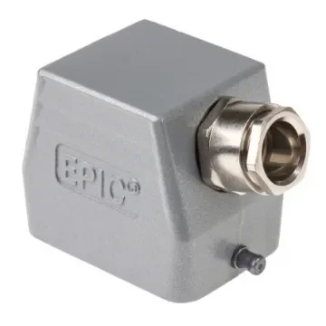 EPIC H-B Heavy Duty Power Connector Hood, 6 Contacts, M20 Thread, Side Entry - 19012000+71200200 product image