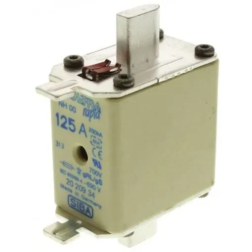 SIBA 125A NH Fuse, NH00, 690V ac - 20-209-34/125A product image