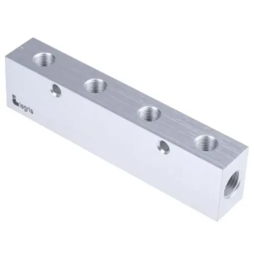 Legris 3311 4 Outlet Manifold, G 1/4 G 1/8 - 3311 10 13 04 product image
