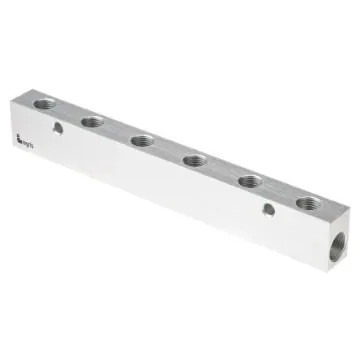 Legris 3311 6 Outlet Manifold, G 3/8 G 1/4 - 3311 13 17 06 product image