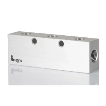 Legris 3313 6 Outlet Manifold, G 1/4 G 1/8 - 3313 10 13 03 product image