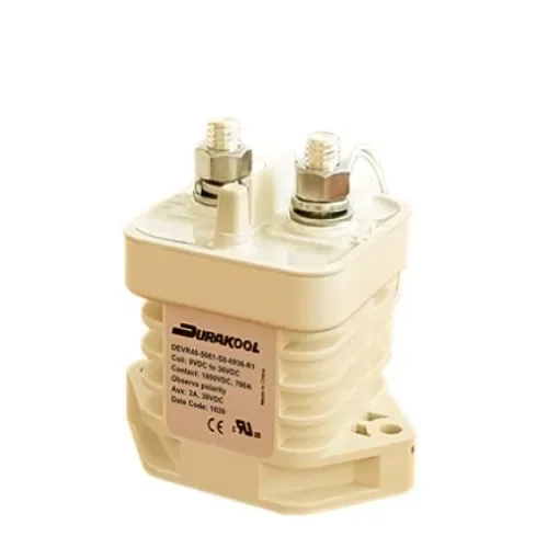 Durakool DEVR40 Contactor, 12 V dc Coil, 1-Pole, 400 A, 5 W, NO, 1 kV dc - DEVR40-5091-S8-D012-R1/3 product image