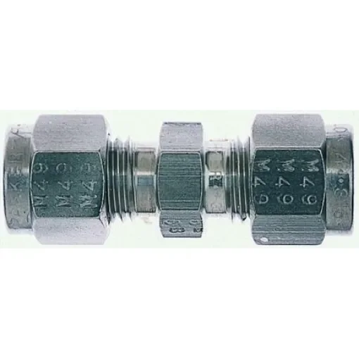 Parker Stainless Steel Pipe Fitting, Straight Union 7/16-20in - 4SC4-316 product image