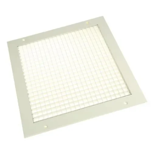 RS PRO White Aluminium Grille, Eggcrate Slat, 300 x 300mm - 432671 product image