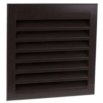 RS PRO Brown Aluminium Louvre, Parallel Slat, 351 x 351mm - 432788 product image