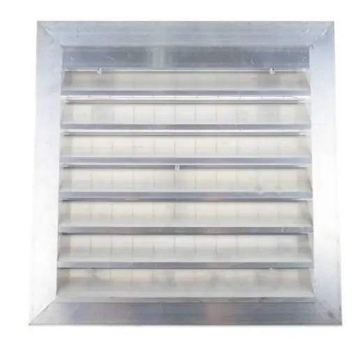 RS PRO Silver Aluminium Louvre, Parallel Slat, 351 x 351mm - 432801 product image
